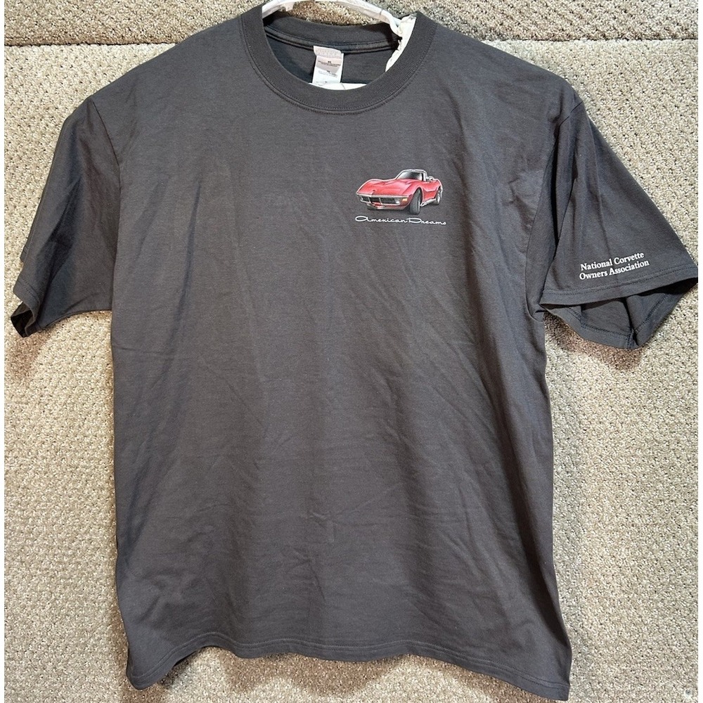 Chevrolet Corvette "American Dream" GM Certified‎ Short Sleeve Gray XL NEW